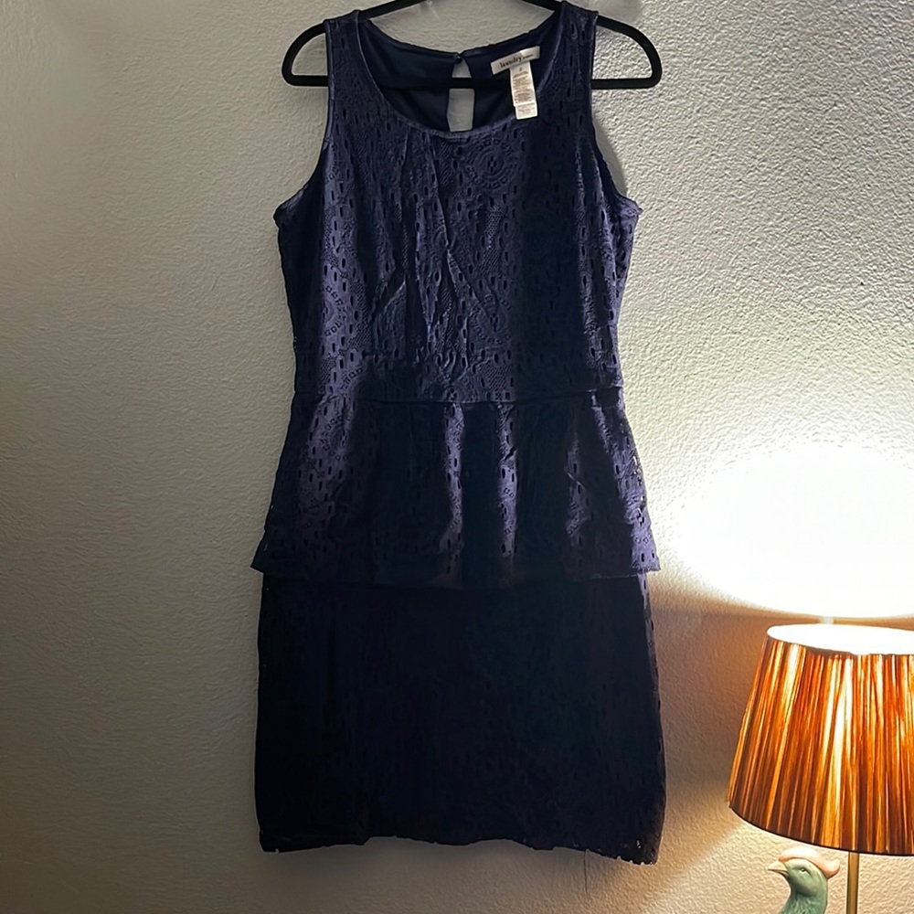 Navy sleeve dress